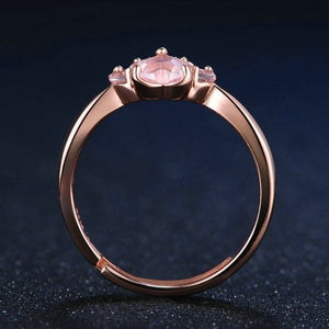 🎉Summer Cleaning Big Sale 50% Off - Cat Footprint Pink Crystal Open Ring