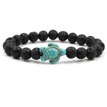 Sea Turtle Natural Stone Bracelets