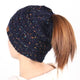 Soft Knit Ponytail Beanie