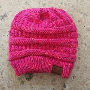 Soft Knit Ponytail Beanie