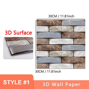 🎉Summer Fun Big Sale 30% Off - 3D Peel and Stick Wall Tiles(30cmx30cm)