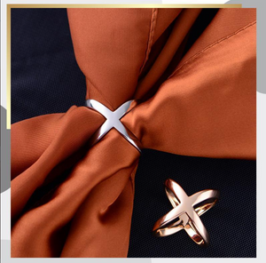 Multi-purpose Cross Three-ring Scarf Buckle