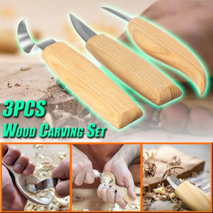 3pcs Wood Carving Set