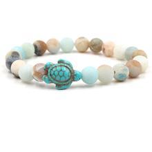 Sea Turtle Natural Stone Bracelets