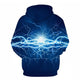 3D Graphic Printed Hoodies Thunder