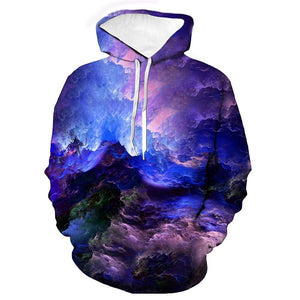 3D Graphic Printed Hoodies Galaxy Graphic