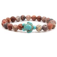 Sea Turtle Natural Stone Bracelets