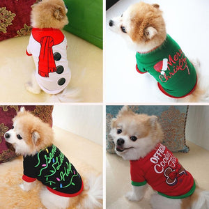 Christmas Theme Dog Apparels