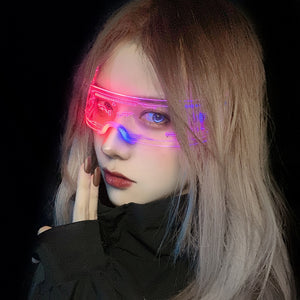 LED Cyberpunk Style Luminous Glasses
