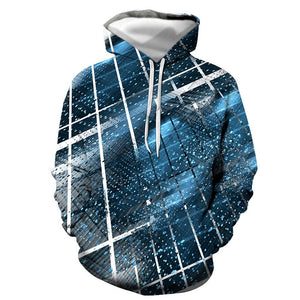 3D Graphic Printed Hoodies  Space-Time