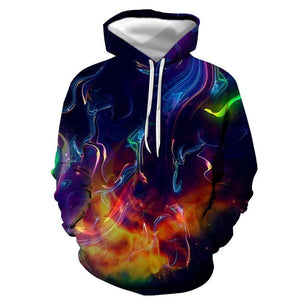 3D Graphic Printed Hoodies Aurora