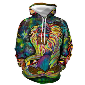 3D Graphic Printed Hoodies Funny Monkey