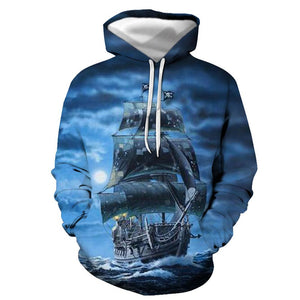 3D Graphic Printed Hoodies Ship