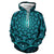 3D Graphic Printed Hoodies Green  Sector