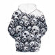 3D Graphic Printed Hoodies Skulls