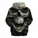 3D Graphic Printed Hoodies Skull