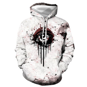 3D Graphic Printed Hoodies Eye