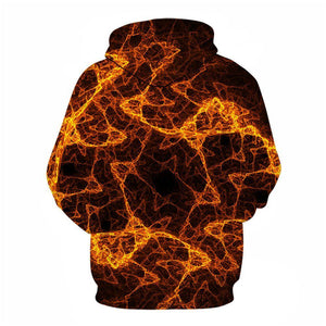 3D Graphic Printed Hoodies Fire