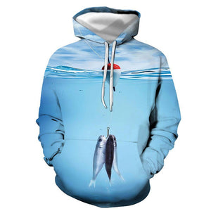 3D Graphic Printed Hoodies Fishing Now