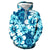 3D Graphic Printed Hoodies Abstract Flower