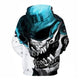 3D Graphic Printed Hoodies Horrible Skull