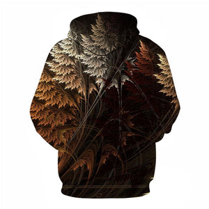 3D Graphic Printed Hoodies  Fall In Trees