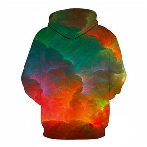3D Graphic Printed Hoodies Sunset Clouds