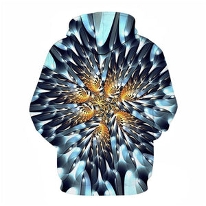 3D Graphic Printed Hoodies Optical Illusion