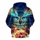 3D Graphic Printed Hoodies Owl