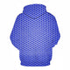3D Graphic Printed Hoodies Blue Dot