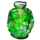 3D Graphic Printed Hoodies The Green Square