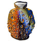 3D Graphic Printed Hoodies Water Bubble