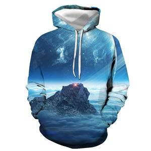 3D Graphic Printed Hoodies Mountain