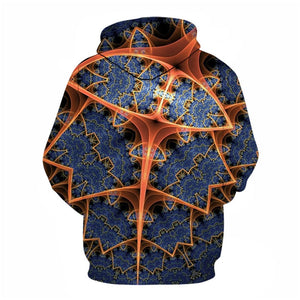 3D Graphic Printed Hoodies The Blue Gear