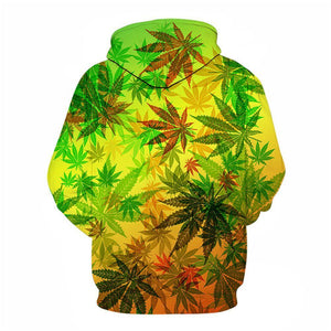 3D Graphic Printed Hoodies Maple