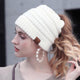 Soft Knit Ponytail Beanie