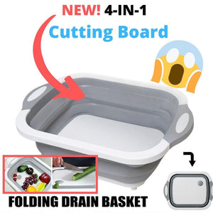 Multi-Purpose Folding Basket Cutting Board