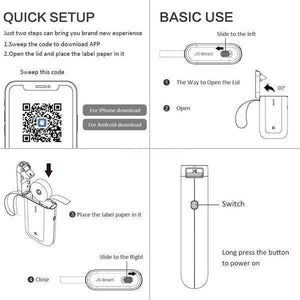 Wireless Portable Pocket Label Printer